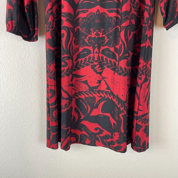 Anthropologie Uncle Frank Jersey Dress Womens XS Floral Stretch Whimsigoth - Picture 8 of 9